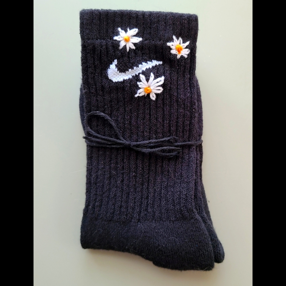 Embroidered Nike Socks